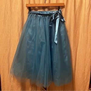 Blue Tulle Skirt